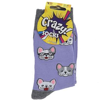 Crazy Socks Hund Bulldogge 35-38